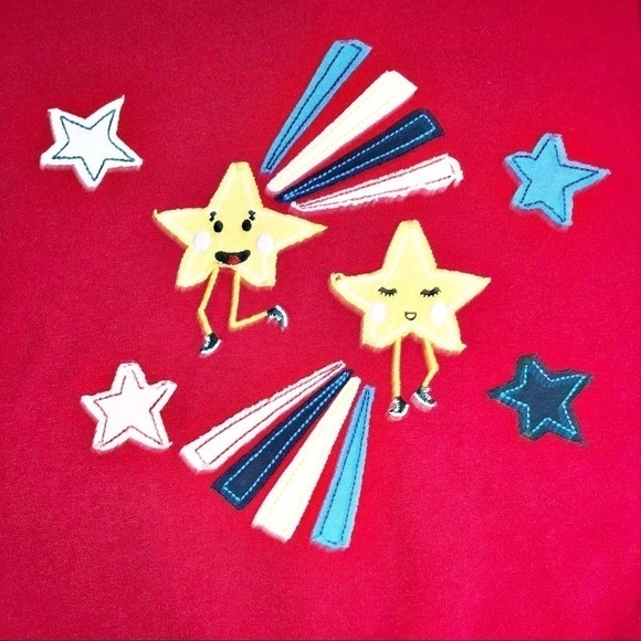 Hanna Andersson Red Stars & Stripes T-Shirt Size 8 (130) - Picture 3 of 10